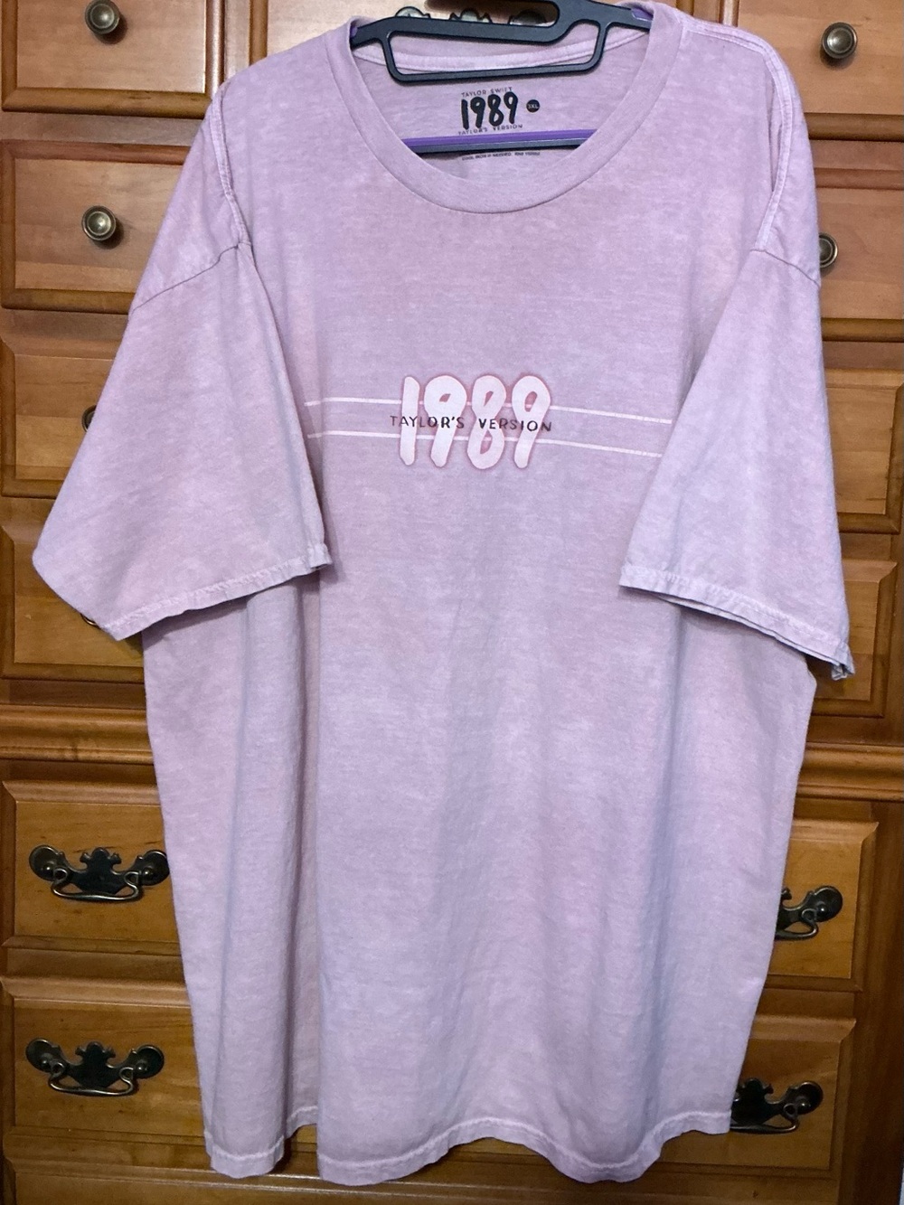 1989 Taylor's Version Vintage Wash Blush Pink T‑Shirt 3X